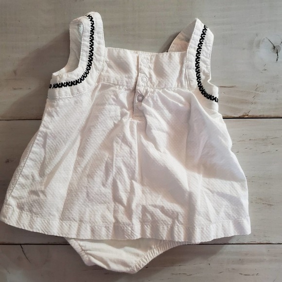 Carter's White Bodysuit Dress 9 Month - Picture 2 of 6